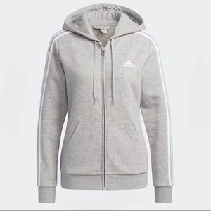 3 Stripes Full Zip Adidas Hoodie